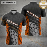 Maxcorners Billiards Shirt Tech Hex Pattern Ball Stack Multicolor Options Personalized Name, Team Name 3D Shirt (4 Colors)