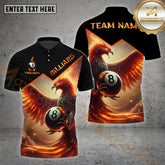 Maxcorners Billiard 8 Ball Phonenix Multicolor Options Personalized Name, Team Name 3D Shirts (4 Colors)