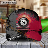 Maxcorners Billiards Ball 8 Paint Personalized Name Cap (4 Colors)