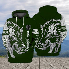 Maxcorners Personalized Wild Hog Hunting All Over Print Shirt TU2511