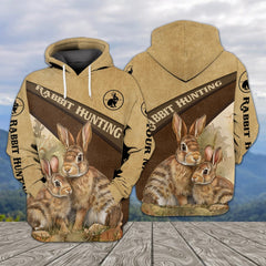 Maxcorners Custom Name Rabbit Hunting Brotherhood All Over Print Shirt TU2511