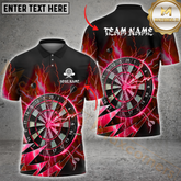 Maxcorners Darts Thunder Lightning Multicolor Options Personalized Name, Team Name 3D Shirt