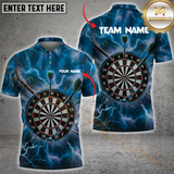 Maxcorners Darts Storm Precision Multicolor Option Customized Name, Team Name 3D Polo Shirt