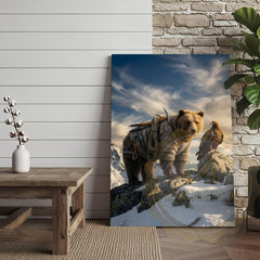 Maxcorners Epic Mountain Bear Explorer Wilderness Canvas