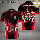 Maxcorners Darts Triangle Pattern Multicolor Options Personalized Name, Team Name 3D Shirt