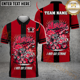 Maxcorners Bowling Comic Strike Explosion Multicolor Personalized 3D Shirt