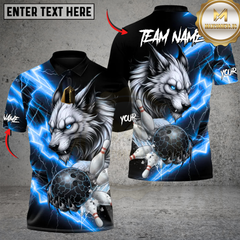 Maxcorners Bowling Inferno Lightning Lynx Multicolor Customized Name, Team Name 3D Shirts