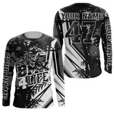 Maxcorners BMX 4 Life Black BMX Customize Name, Team Name 3D Shirts