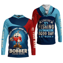 Maxcorners A Bad Day Fishing Is Better Than A Good Day At Work Fishing UPF Shirts, Funny Fishing Shirt