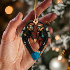 Maxcorners Diving Couple Home Decor, Christmas Ornament, Personalized Ornament4 2D Flat LM2111
