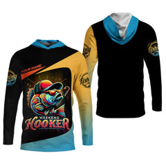 Maxcorners Weekend Hooker Performance Fishing Shirts, SPF Shirt For Men, Hooded Fishing Shirt, Fishing Shirts For Men