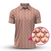 Maxcorners Golf Pattern Shirt, Funny Breast Cancer Golf Shirt, Golf Gift For Golfer