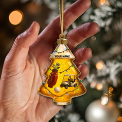 Maxcorners Red Bowling Balls Personalized Christmas Ornament, Gift For Bowling Club Members MT1611