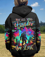 Maxcorners Not All Who Wander Are Lost Bigfoot Colorful All Over Print LM2101