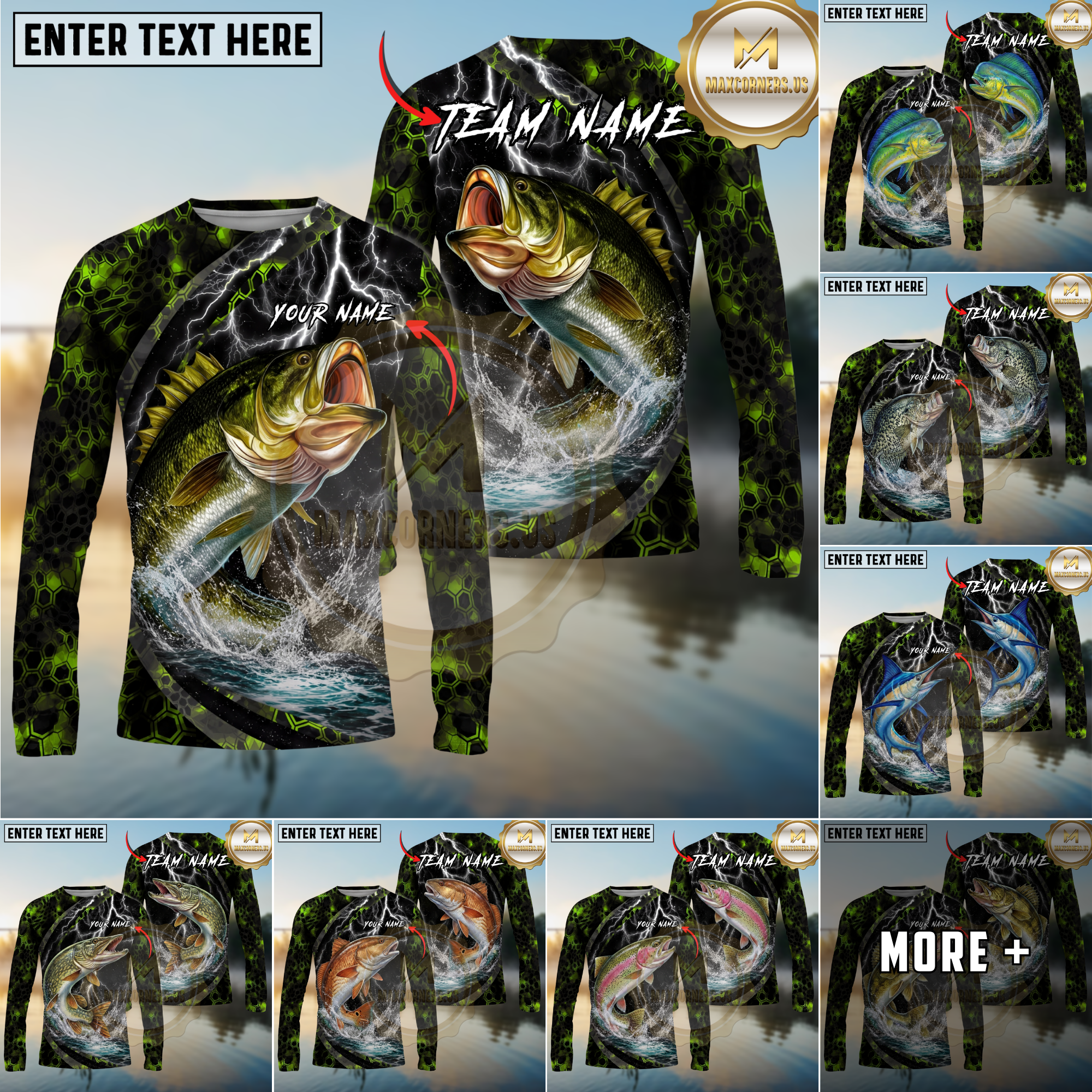 GIANTS ユニフォーム ISHIKAWA 36 XL Maxcorners Fishing Lightning Hexagon Personalized Name, Team Name Long