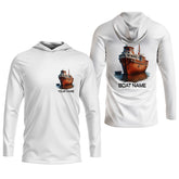 Maxcorners Custom Boat Shirt, Fishing Jersey, SPF Long Sleeve Shirts, Best Fishing Gifts, Mens Casual Shirts
