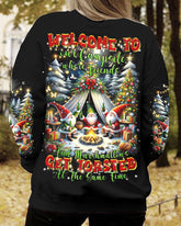 Maxcorners Welcome To Our Campsite Christmas Gnome All Over Print LM2101