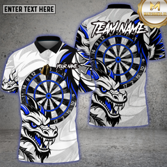 Maxcorners Dragon Dartboard Purple Strike Multioptions Personalized Name, Team Name Unisex 3D Shirt (4 Colors)