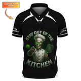 Maxcorners Funny Pickleball Shirt For Men's, Custom Name Pickleball Jersey, Stay Out of The Kitchen Pickleball Shirts LM0509