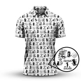 Maxcorners Cat Golf Shirt - Pattern Golf Shirt For Men - Cat Dad Golf Club Shirt For Golfers