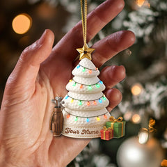 Maxcorners Personalized Golf Ornament, Custom Name Golf Ornament, Golf Christmas Ornaments For Golfer, Golf Gift For Men