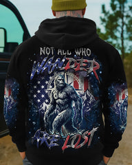 Maxcorners Not All Who Wander Are Lost Bigfoot All Over Print LM1601