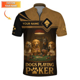Dogs Playing Poker Shirt, Custom Poker Shirt, Gifts For Poker Lovers
