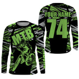 Maxcorners MTB jersey kids adult mountain biking gear UPF30+ bike shirt cycling jersey riding clothes LM2809