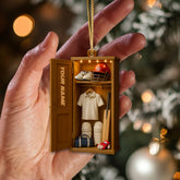 Maxcorners Christmas Cricket Players, Home Decor, Christmas Ornament, Personalized Ornaments 2D Flat LM2111