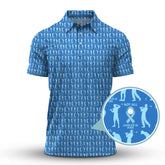 Maxcorners Funny Golf Pattern Shirt For Men, Prostate Cancer Golf Shirt, Golf Pattern Shirt For Golfer