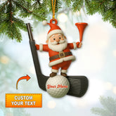 Maxcorners Christmas Golf Santa, Home Decor, Christmas Ornament, Personalized Ornament 2D Flat LM2111