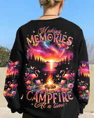 Maxcorners Making Memories One Campfire At A Time Flamingo All Over Print LM2101