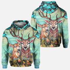 Maxcorners You & Me We Got This, Personalized Hunting All Over Shirt, Personalized 3D Hoodie For Hunting Lover TU2611