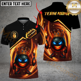 Maxcorners Bowling Funny Ball Flame Multicolor Personalized 3D Shirt