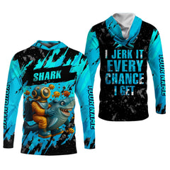 Maxcorners Shark Fishing UPF Shirts, Shark T-shirt, Long Sleeve Fishing Shirts, Funny Fishing Shirt, Gift For Fisherman