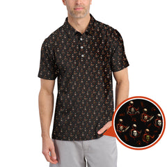 Maxcorners Halloween Golf Shirt For Golfer, Pattern Golf Shirt, Crazy Golf Shirt For Men