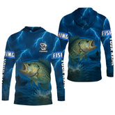 Maxcorners Largemouth Bass Fishing UV Protection Shirt, Fishing Jersey, Presents For Fishermen, Mens Casual Shirts