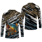 Maxcorners Catfish Fishing, SPF Shirt For Men, Hooded Fishing Shirt, Casual Button Down Shirts, Fishing Jersey