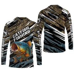 Maxcorners Catfish Fishing, SPF Shirt For Men, Hooded Fishing Shirt, Casual Button Down Shirts, Fishing Jersey