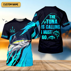 Maxcorners The Tuna Is Calling I Must Go Tuna Fishing SPF Shirt For Men, Fishing Gifts For Men, Fishing Shirts For Men