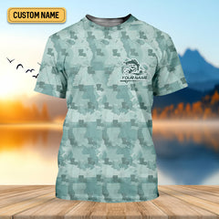 Maxcorners Florida Camo Fishing UPF Shirts, Performance Fishing Shirts, Fishing Gifts For Men, Men's Fishing Shirt