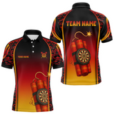 Maxcorners Bombs Dart Arrow Custom Red Dartboard Dart Shirt For Men, Dart Team Jerseys LM184