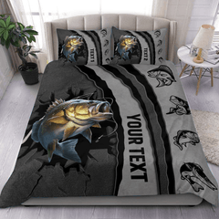 Maxcorners Custom Name Fishing Bedding Set