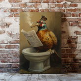 Maxcorners Cigar Bird Bathroom Canvas Toilet Wall Art9 LM2611