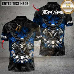 Maxcorners Skull Rider Darts Multicolor Customized Name, Team Name 3D Shirts