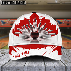 Maxcorners Bowling Ice Age Multicolor Personalized Name 3D Cap