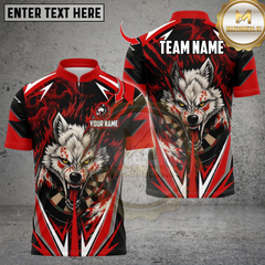 Maxcorners Darts Wolf Crack Design Multicolor Customized Name Team Name 3D Shirts 8