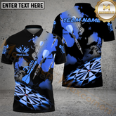 Maxcorners DartBoard Hazy Smoke Darts Jersey Multicolor Option Customized Name, Team Name 3D Shirt