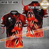 Maxcorner Skull Ball And Pins Flame Bowling Jersey Multicolor Option Customized Name, Team Name 3D Shirt (4 Colors)