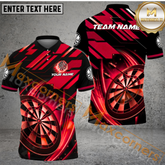 Maxcorners Classic Darts Jersey Multicolor Options Personalized Name, Team Name 3D Polo Shirt